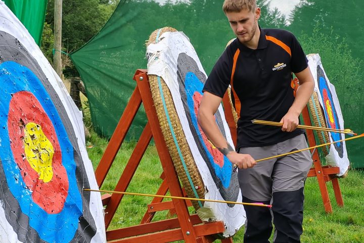 a person holding a kite