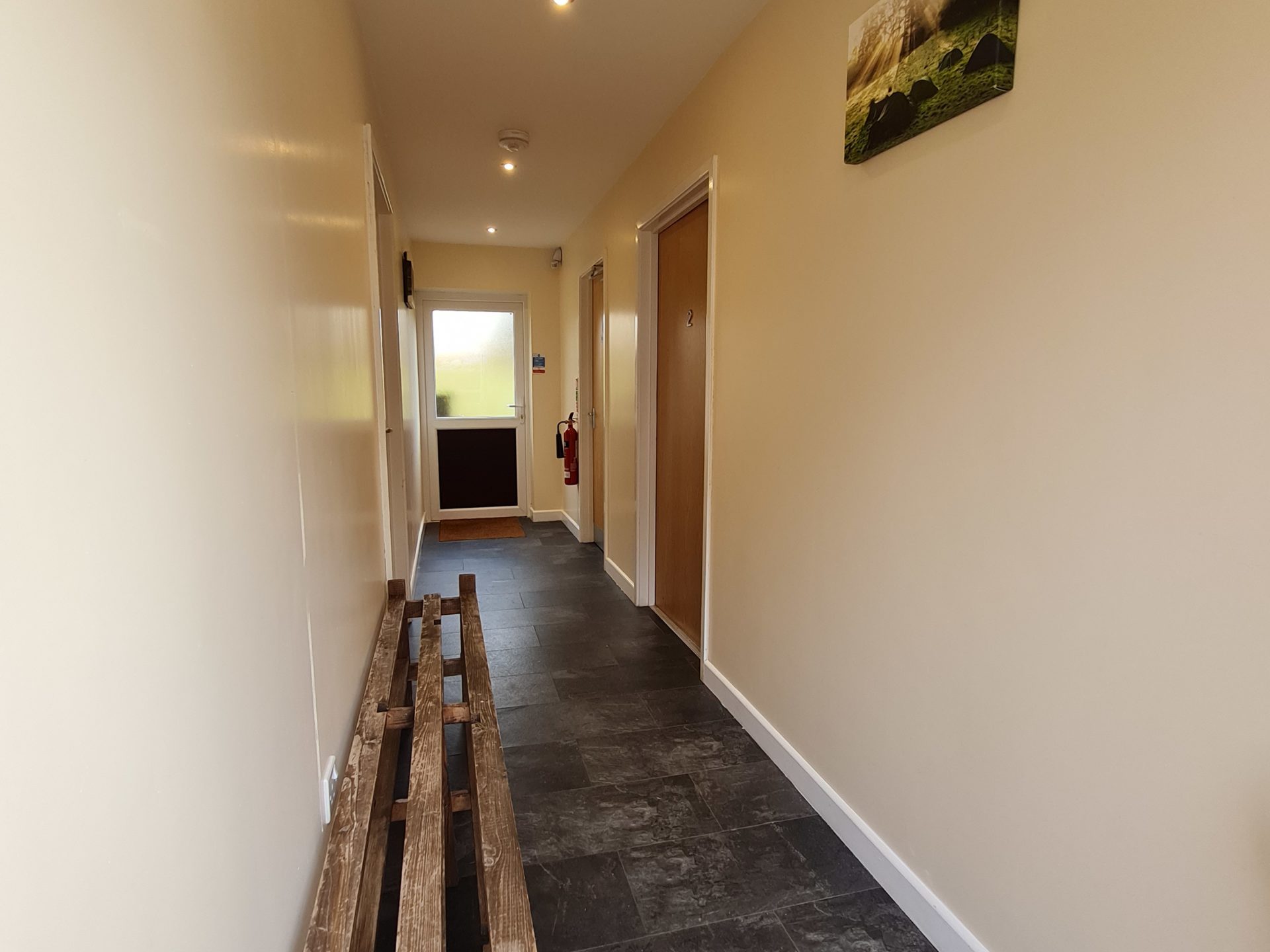 a room with a wooden floor