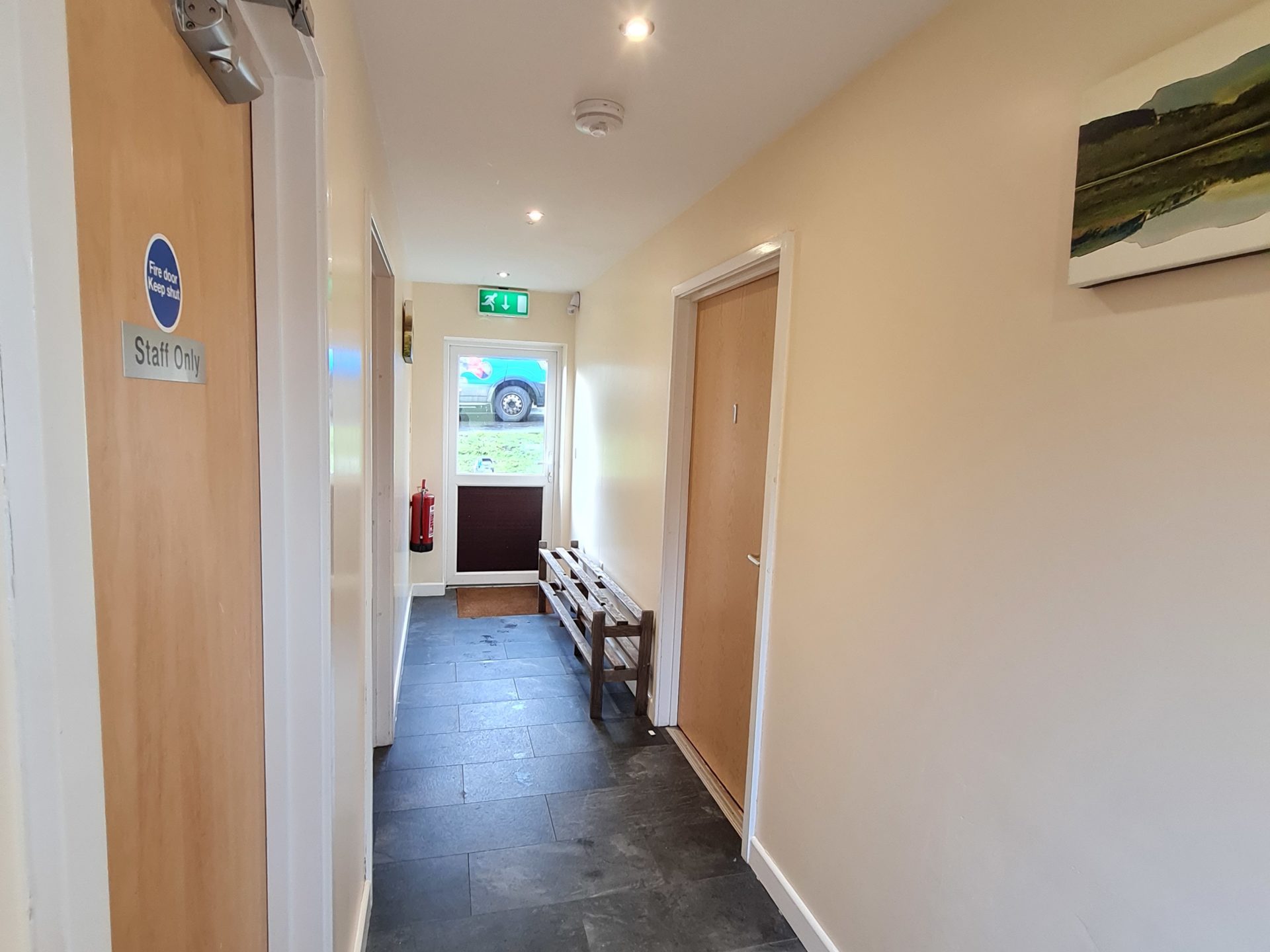 a room with a wooden floor