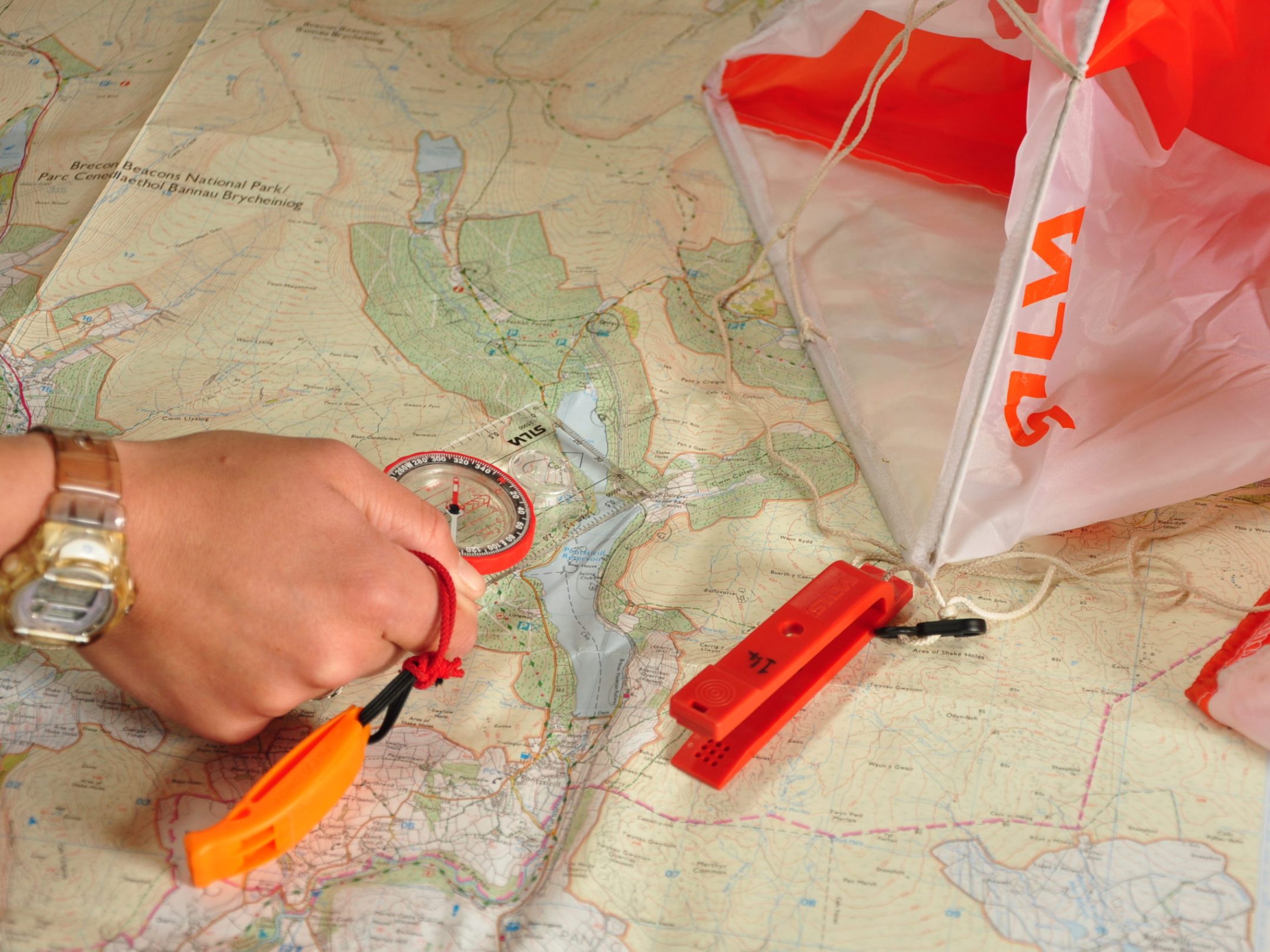 a plastic bag on a table