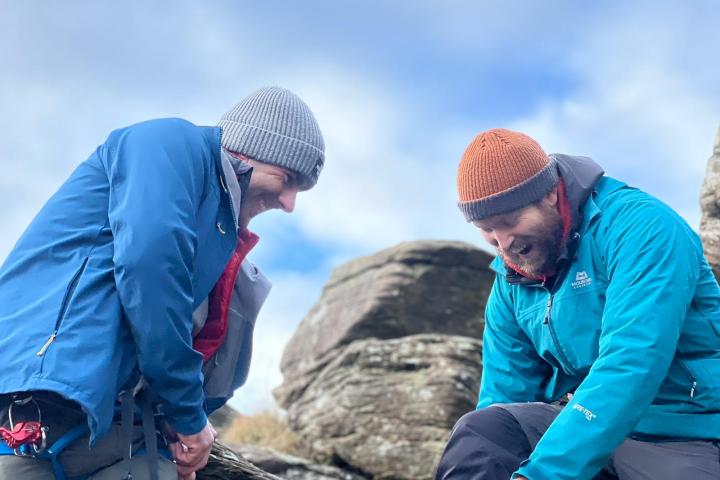 a group of people looking at the camera