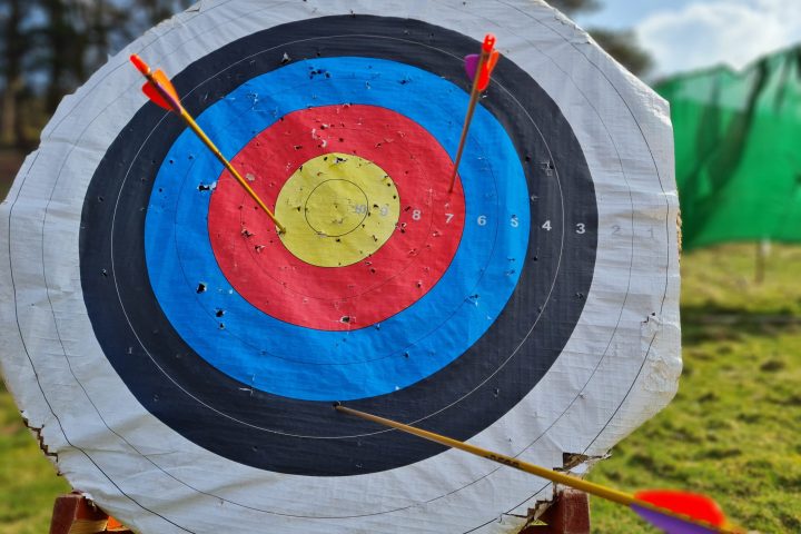 a close up of a decorated green grass