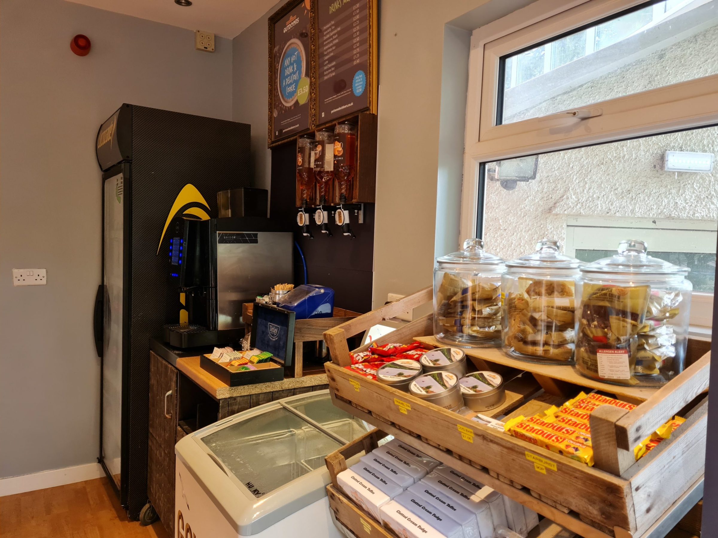 a refrigerator filled with food