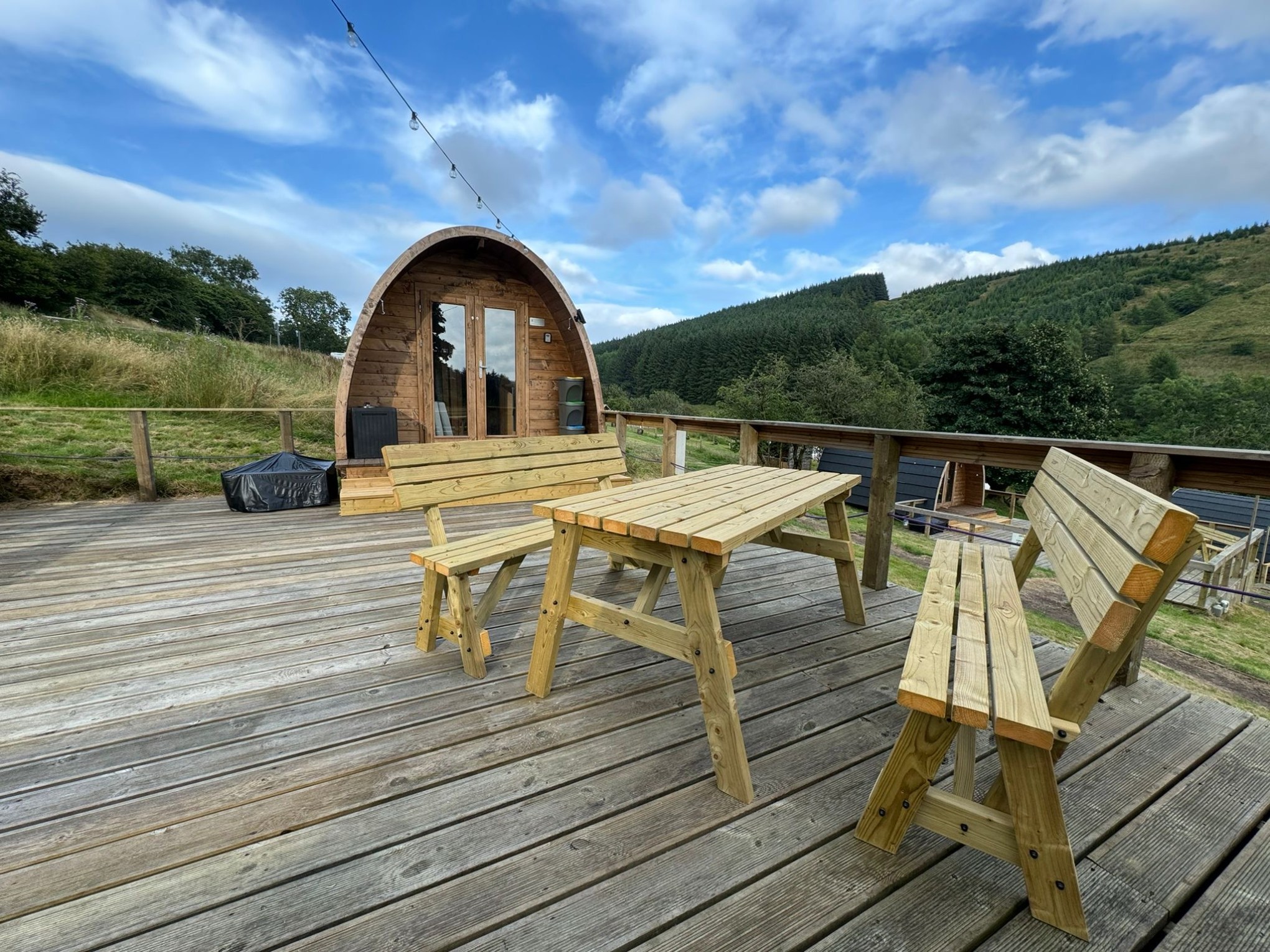Wooden Glamping Pod